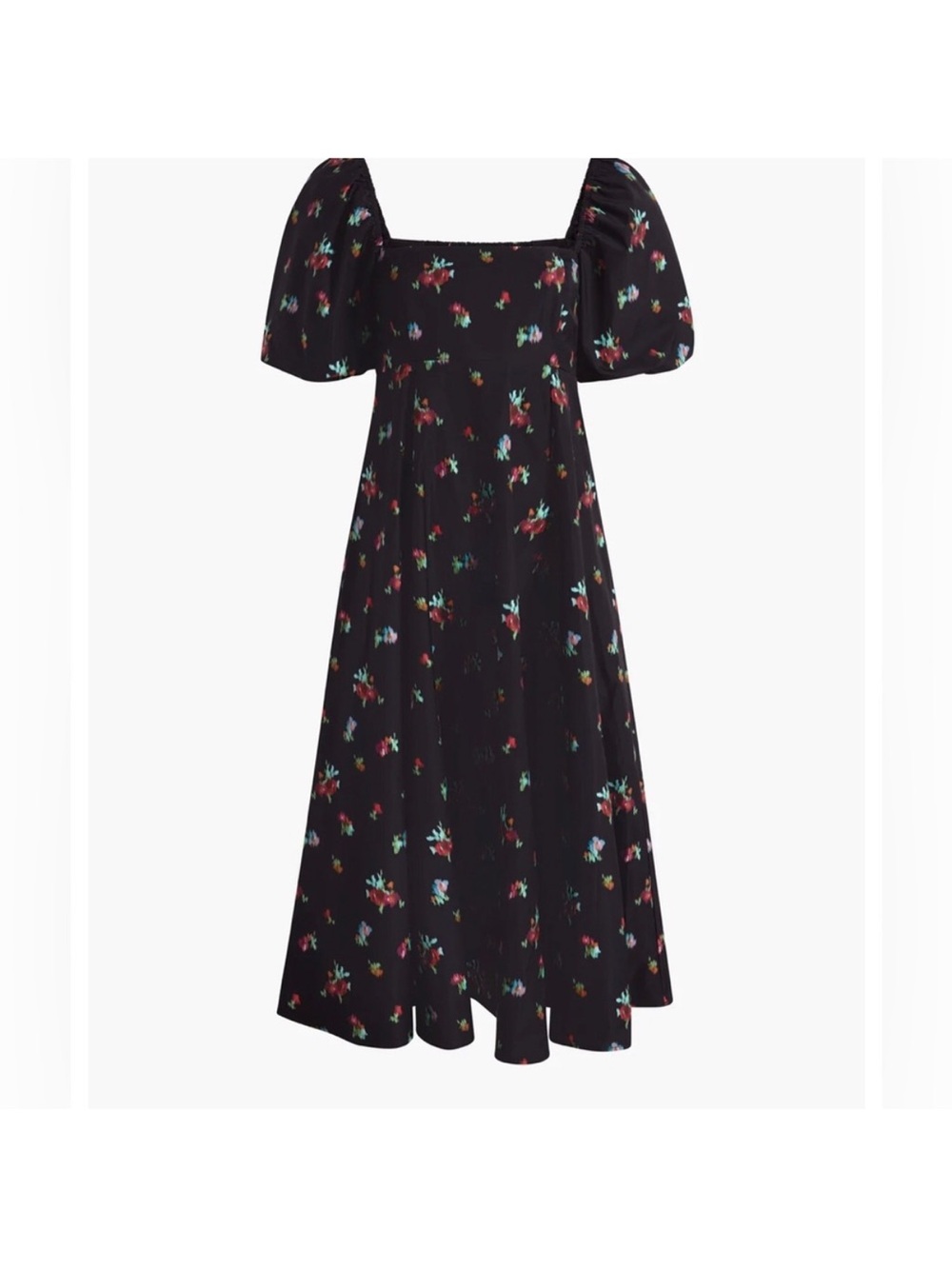NWOT Hill House Matilda Nap Dress in Black Ikat Floral print
